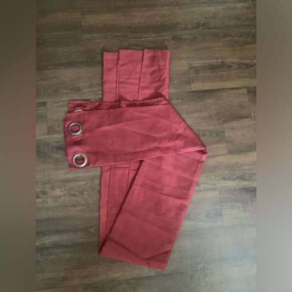 Single Panel Curtain Solid Burgundy 35.5”W X 82.5”L 65% Polyester 38% Cotton - Picture 6 of 6